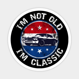 Classic Car Vintage Retro Cool American Motorsports Racing Magnet